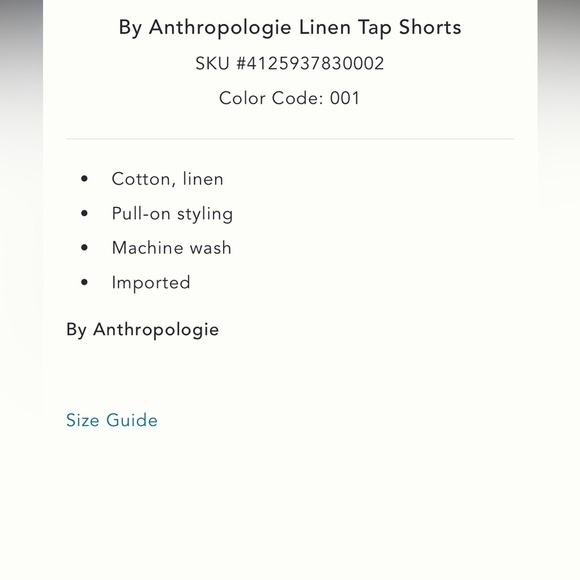 NWT new medium Anthropologie linen tap shorts black flouncy - Picture 4 of 15